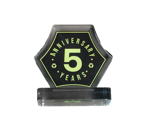 5-Year Anniversary Paperweight