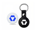 Airtag with Leather Keychain
