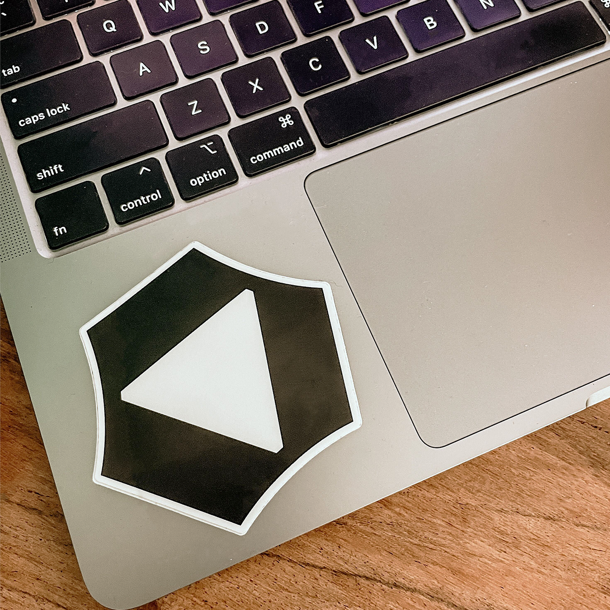 Black Logo Sticker
